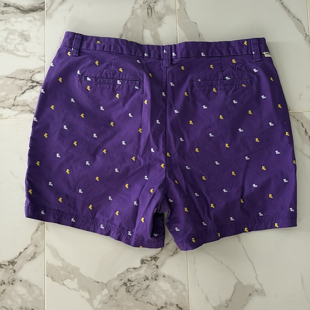 Magellan Outdoors Purple Patterned Women's Shorts - Picture 3 of 4